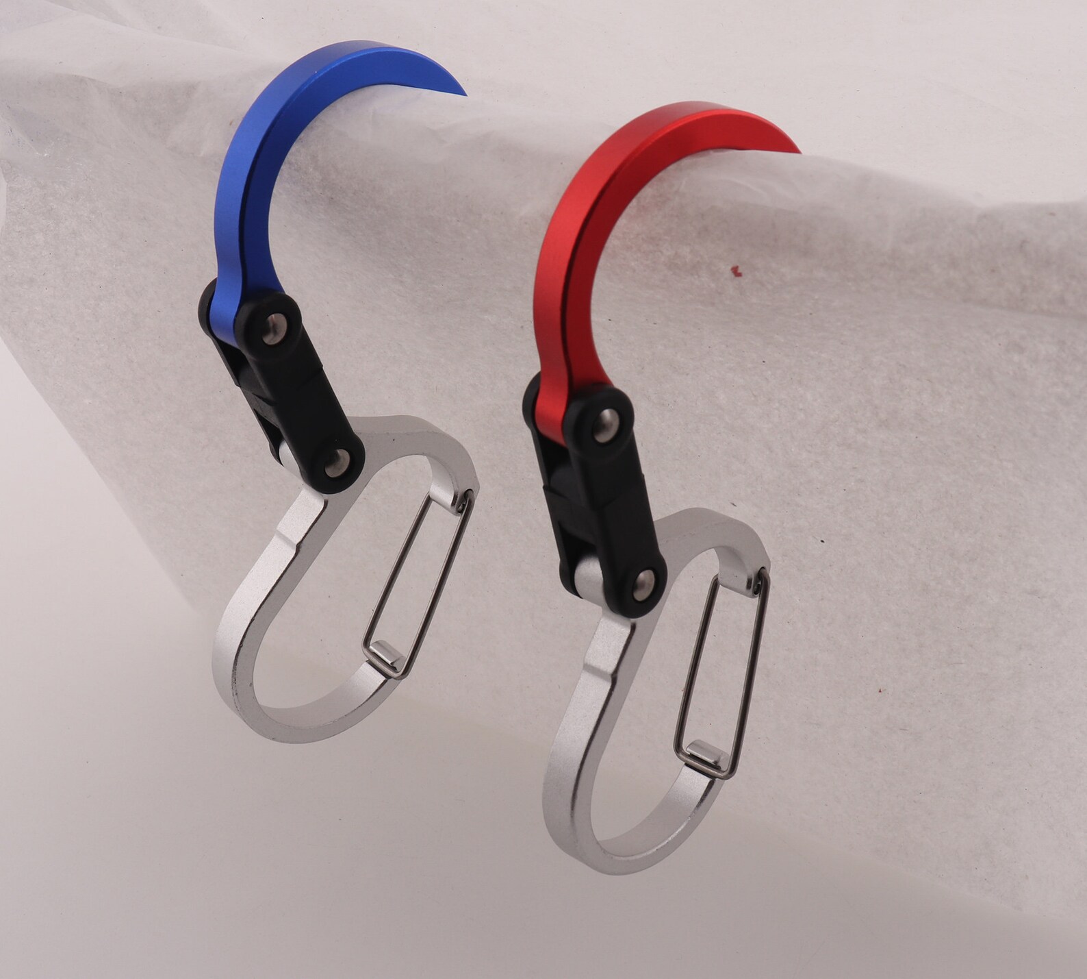 Heavy Duty Blue Aluminum Carabiner Red Carabiner Clips Swivel Etsy