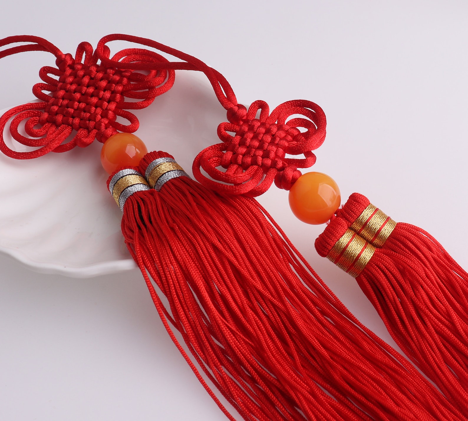 Large Red Chinese Knot Chinese Style Tassel Silk Tassel Home Etsy