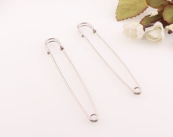 Emibele Broches, Épingle de Vetements en Alliage, Broche de Sécurité Durable pour Châle Pantalon, Accessoire de Bijoux Décoratif pour Dames Femmes Fille, 6 Pièces, Métal