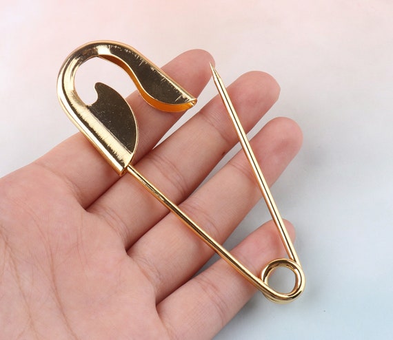 5pcs 10030mm Gold Safety Pin,safety Pins,safety Pin Brooch,large Safety Pin,safety  Pin Clipart,colored Safety Pins 