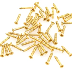 Gold wood screws machine dry wall screws slotted screws vintage screws box screws hardware screws hinge screws purse lock screws restoration