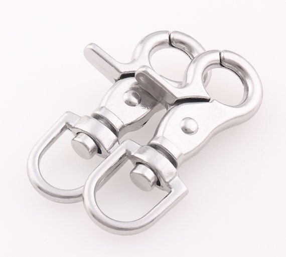 Silver Strong Swivel Clasp Metal Trigger Snap Hook Push Gate Clip Lobster  Claw Clip Purse Hardware Handbag Keychain 1/2 Clasp for Webbing -   Canada