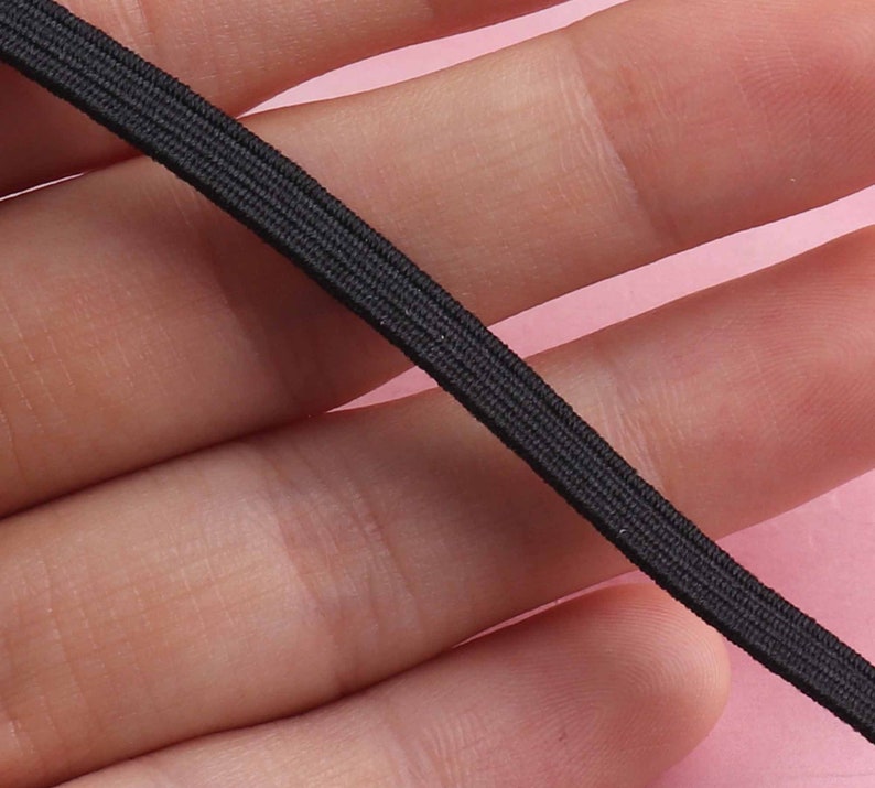 6mm 20yard Black Elastic Cord Sewing Beading Loops Crafts Etsy