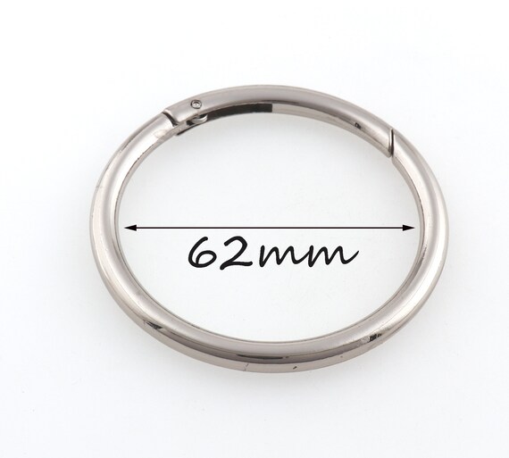 Large Silver Spring O Ring Trigger Snap Hook Spring Open Gate Ring
