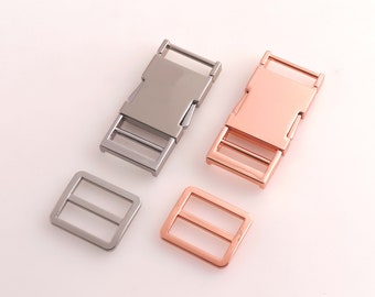 metal release buckle 56*30mm metal side quick release buckle zinc alloy strap adjuster buckles for bag strp and belt supplies