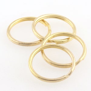 Gold Round Key Rings Split Ring Key Ring Charm Wholesales key ring pocket pendant,connector ring open double loops,connectors for jewelry