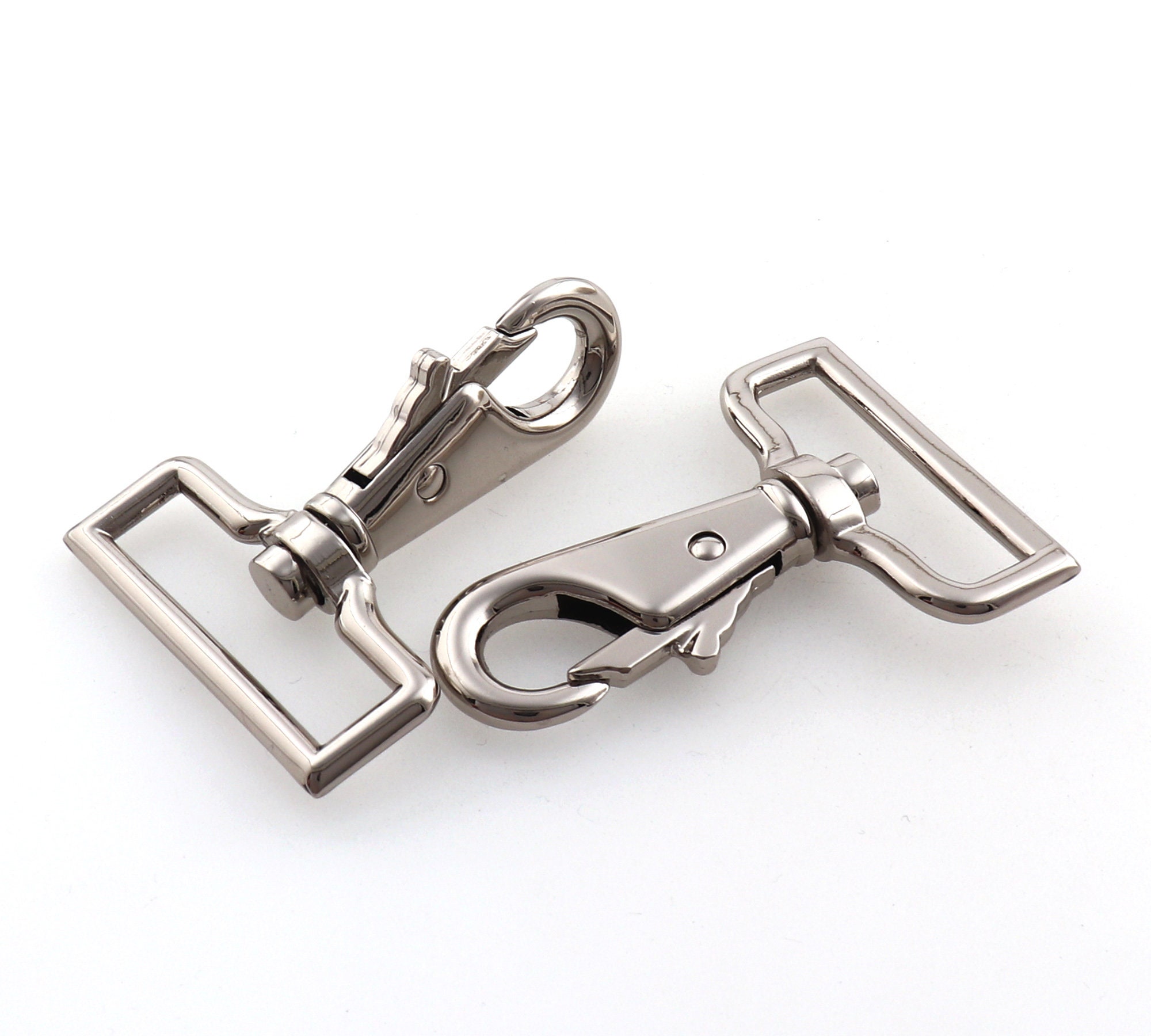 Heavy Duty Swivel Clasp Silver Trigger Snap Hook Push Gate Etsy
