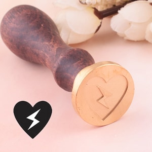 broken heart wax seal stamp,personalized custom wax seal stamp,fastival wax stamp,interesting sealing wax stamp