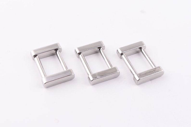 20mm zinc alloy silver Strap adjuster bags,34/'/'hardware Metal Purse backpack Buckles Wallet regulator-10pcs