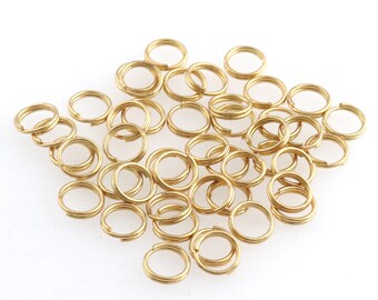 round Gold split key rings key chain ring,metal double key fob ring,O rings craft finding Open Jump Rings key chain Key Fob Keyring Finding