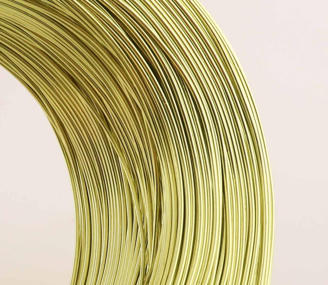 20m Yellow Green Aluminum Craft Wire,18 Gauge Dead Cord Wire Anodized ...
