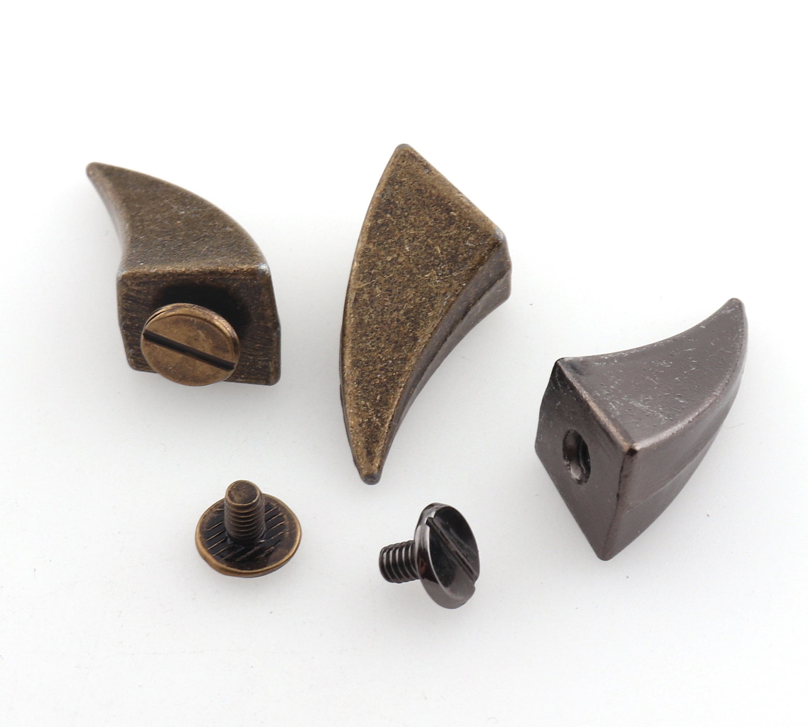 Black Screw Rivet Stud Shiny Screw Back Studs Antique Bronze Etsy