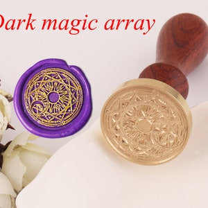 30mm dark magic array wax seal stamp DIY personal sealing wax stamp Invitation wedding wax stamp custom made wax seal stamp