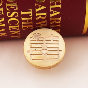 Chinese cultuur wax zegel stempel, dubbel geluk zegellak stempel, bruiloft uitnodiging groet crad wax zegel stempel, Messing/koper zegel stempel