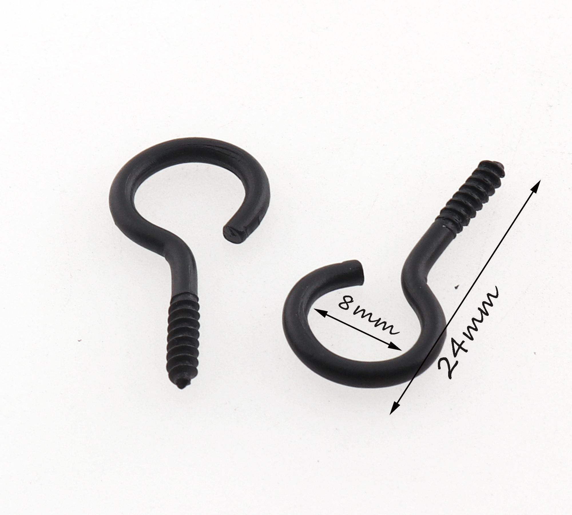 Black Screw eye bailsscrew eye pins wood screws eye hook for Etsy