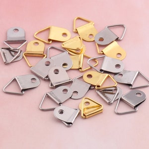 Silver Picture Hangers Hook  Gold Small Hanger CLASP Paint Photo Picture Frame Hanger Artwork Hanger Sign Hangers Poster Frame Wall Hanging