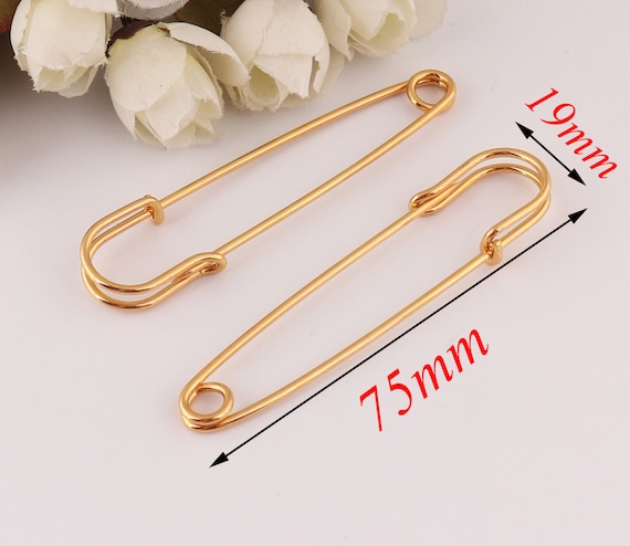 25 Pcs Golden Safety Pin,sweater Pin,bulk Safety Pins,safety Pin Brooch,tag  Pins 