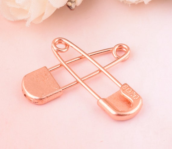 15pcs Rose Gold Safety Pin,small Safety Pins 359mm ,metal Sewing