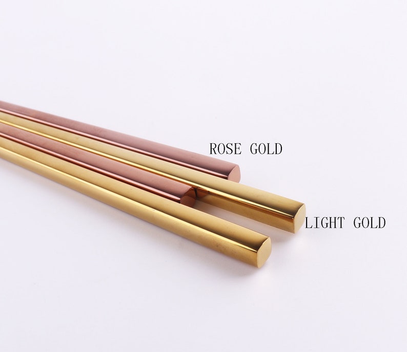 rose gold color chopsticks,Korea style chopsticks,simple style chopsticks,stainless steel chopsticks,wedding gift chopsticks