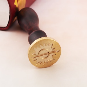 30mm Sun wax seal stamp,wedding invitation gift sealing wax stamp,personalized custom wax seal stamp,handmade wooden wax seal stamp