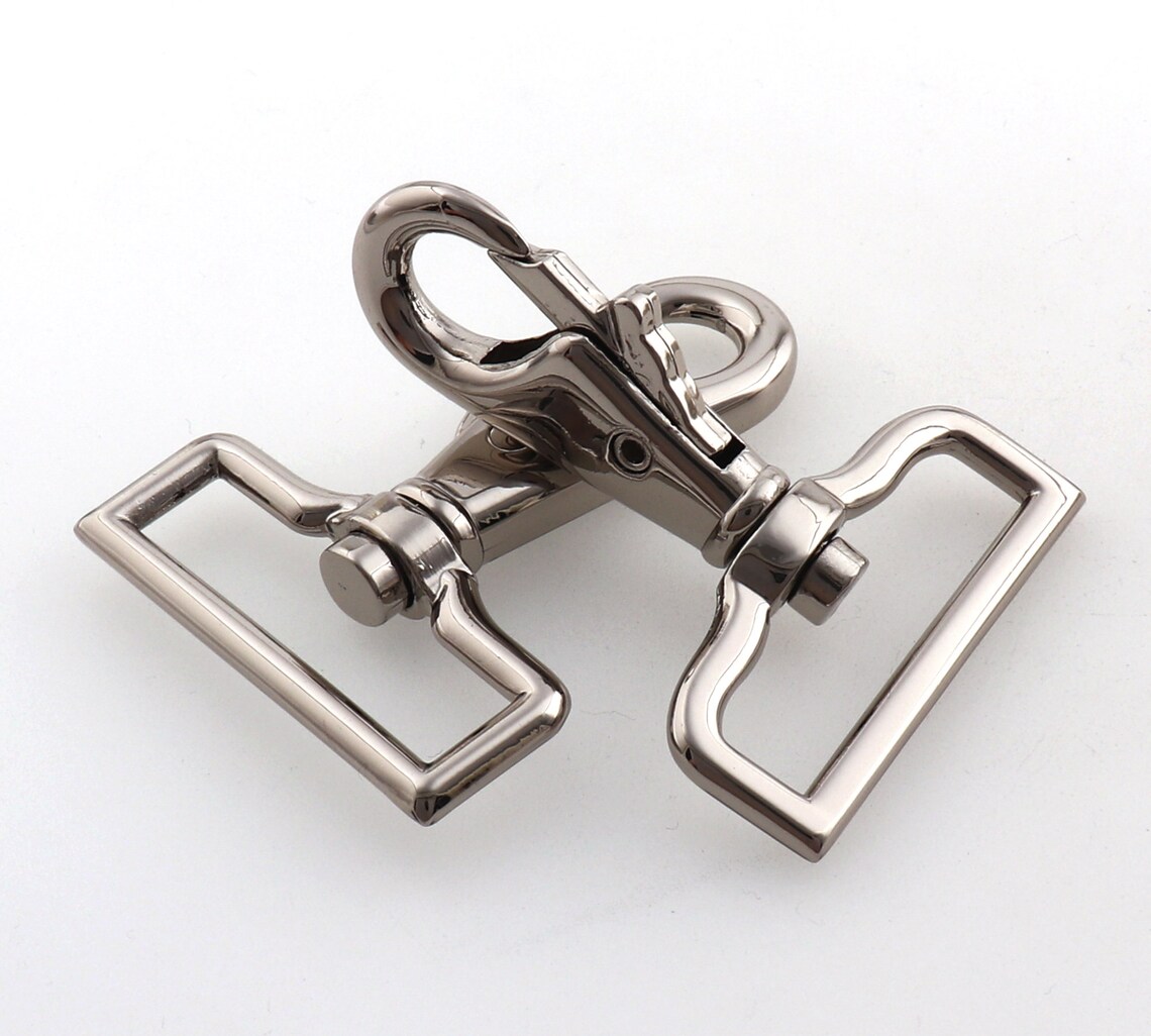 Heavy Duty Swivel Clasp Silver Trigger Snap Hook Push Gate Etsy