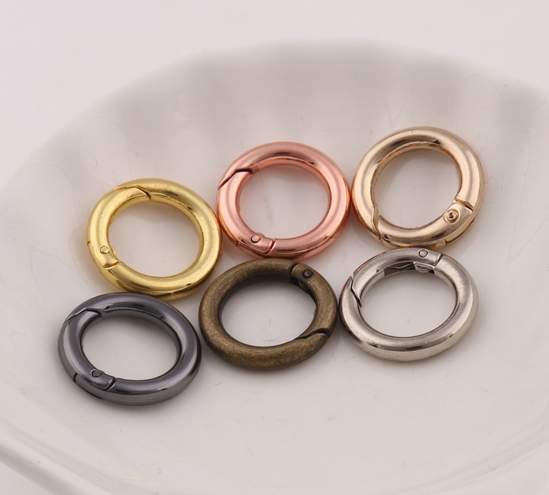 Gold Spring O Ring Metal Trigger Spring Hook Rose Gold O Ring - Etsy