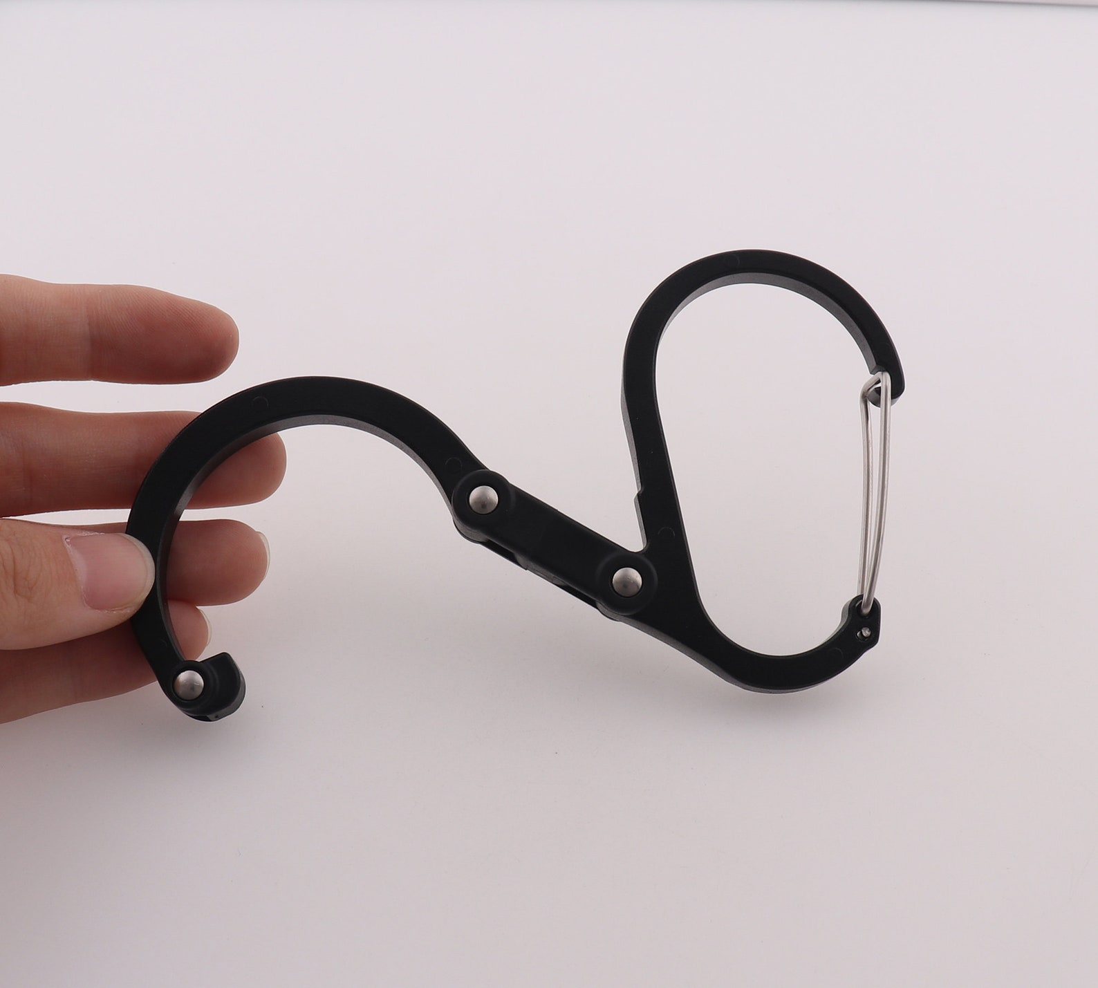 Heavy Duty Carabiner Hook Swivel Rotating Hook Carabiner Black Etsy