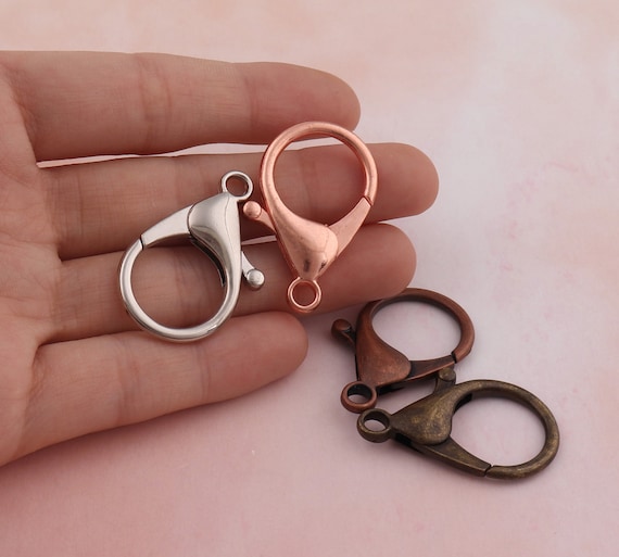 Buy Rose Gold Big Lobster Clasp Claw Hook Clips End Links Bead
