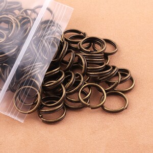 10mm bronze Keychain Rings 500pcs split ring silver key chain key ring Split Ring Key Chain Metal Round Key Rings Split Rings for Key Ring