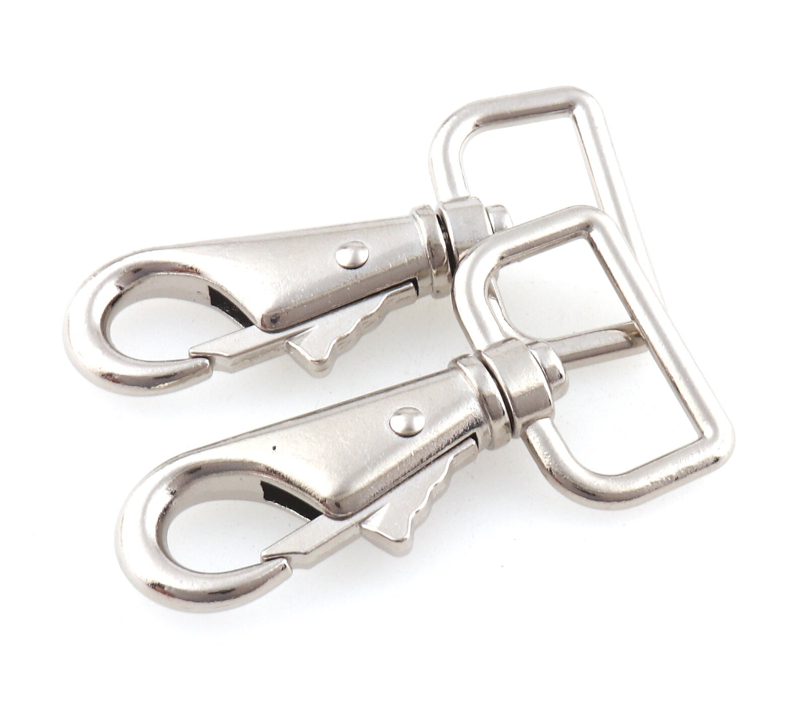 Heavy Duty Swivel Clasp Silver Trigger Snap Hook Push Gate Etsy
