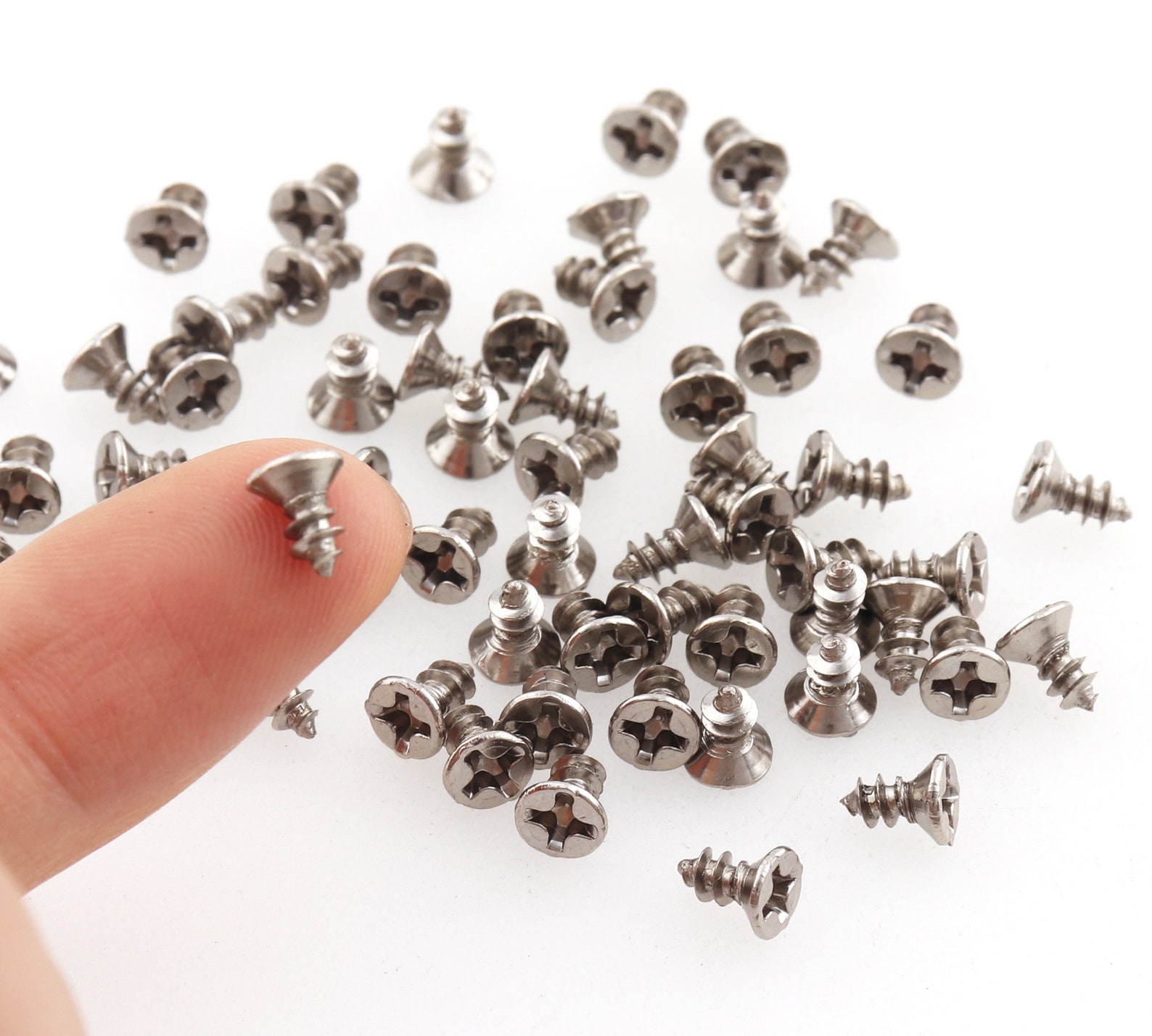 Silver Flat Head Screws Drywall Screws Wood Screws Miniature Etsy