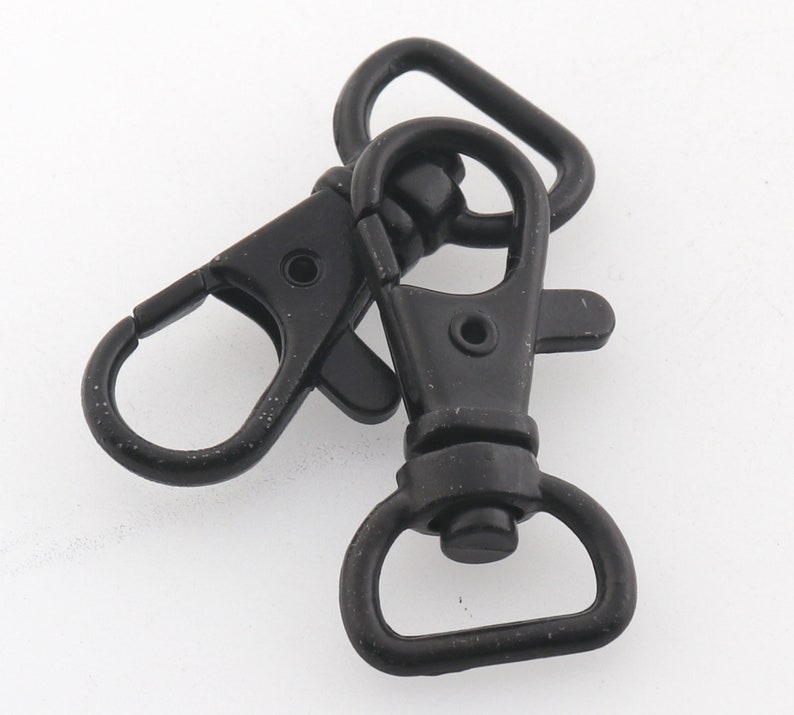 Black Lobster Claw Clasp Trigger Snap Hook Metal Swivel Clasp Etsy
