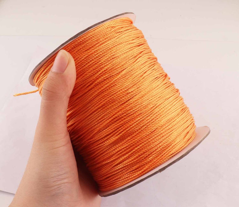 1.5mm Bead Cord,Superlon Bead Cord Knotting Cord,Jewelry making cord,orange colored cord