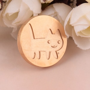 cute cat wax seal stamp,cute design sealing wax stamp,interesting wax seal stamp,festival  wedding invitation wax seal stamp