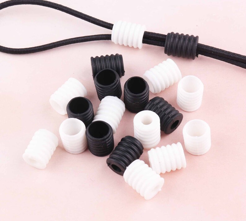 20pcs Tiny Silicon Cord Stopper Lock Adjustable Buckle for Etsy