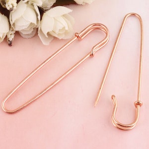 20pcs 85*19mm rose gold safety pin jewelry,safety pin brooch,large safety pin,kilt pin,safety pins loops,decorative pin,fashion safety pins