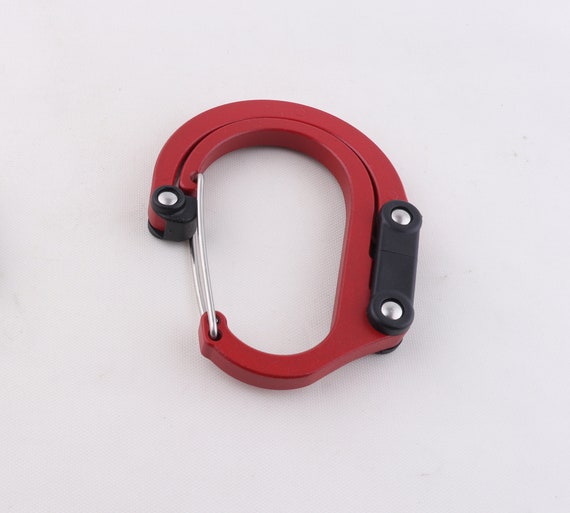 Heavy Duty Blue Aluminum Carabiner Red Carabiner Clips Swivel Rotating Hook  Personalized Carabiner,carabiner Key Chains Carabiner Key Ring 