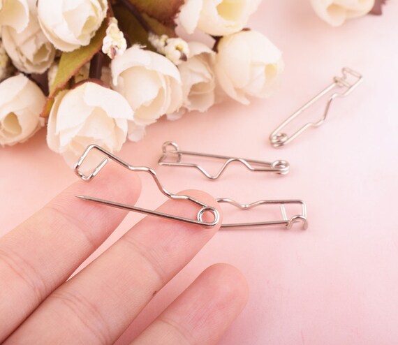 30pcs Safety Pin,unique Design Safety Pins,silver Color Brooch Pin