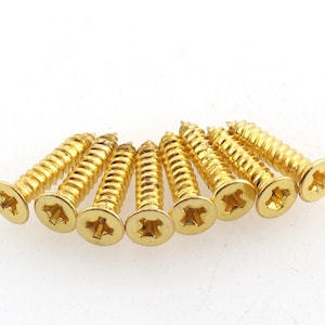 Gold wood screws machine dry wall screws slotted screws vintage screws box screws hardware screws hinge screws purse lock screws restoration