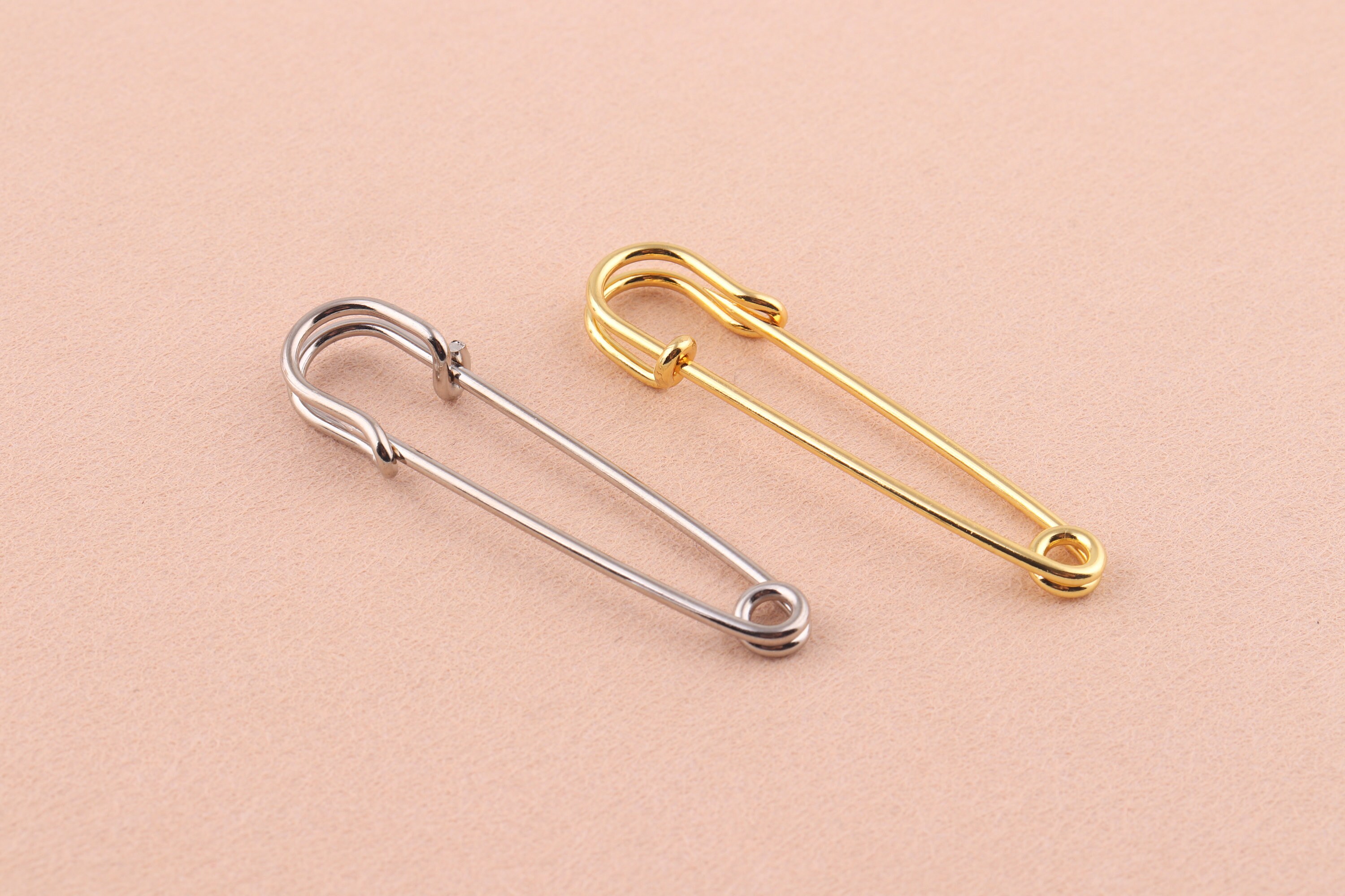 Nuoying Safety Pins 20 Pieces Gold Large Safety Pins 2'' Gold