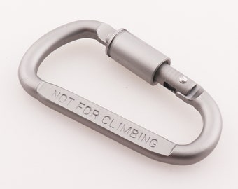 Carabiner Clip Aluminum Carabiner Gated Spring Snap Carabiner Gifts for Him Anniversary Gifts KeyChain Shaped Carabiner