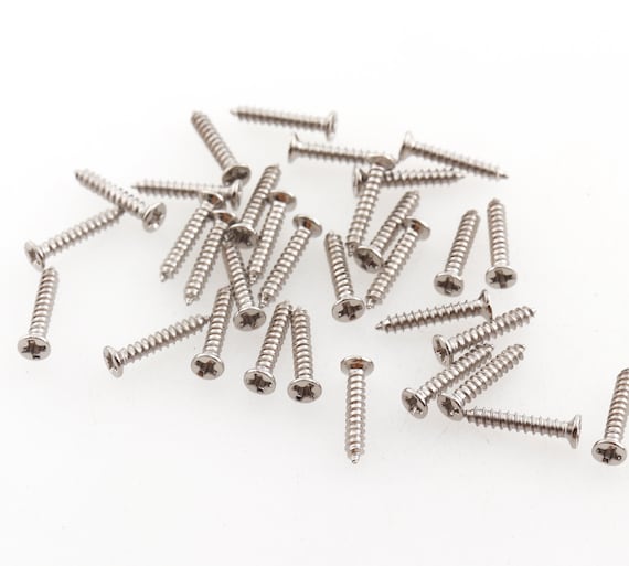 Silver Wood Screws Door Knob Installation Miniature Self Etsy