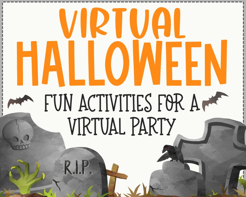 Virtual Halloween Party Games and Activities for Kids Etsy