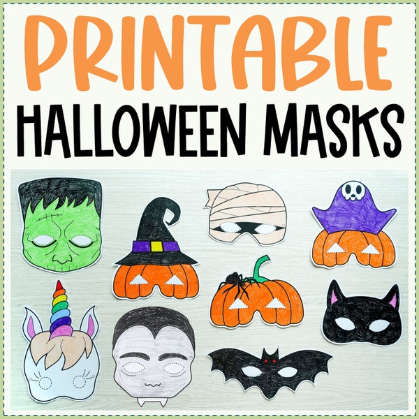 Masques d'Halloween imprimables