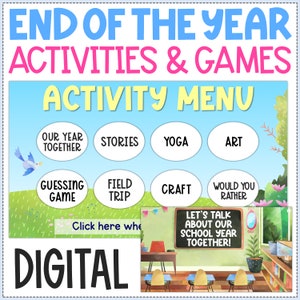 End of the Year Activities | Virtual End of the School Year Party