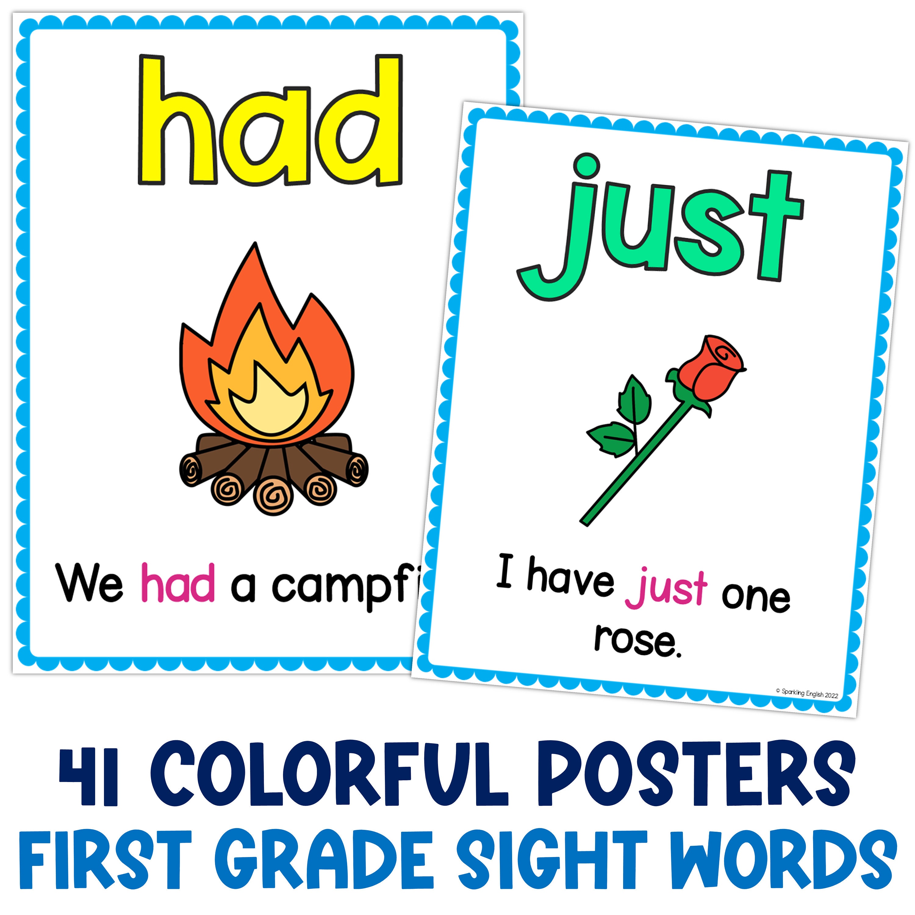 Sight Word Sentence Posters - First Grade - Sight Word Sentence ...