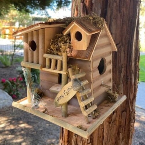 Birdhouse Bird House Large Birdhouse Functional Etsy