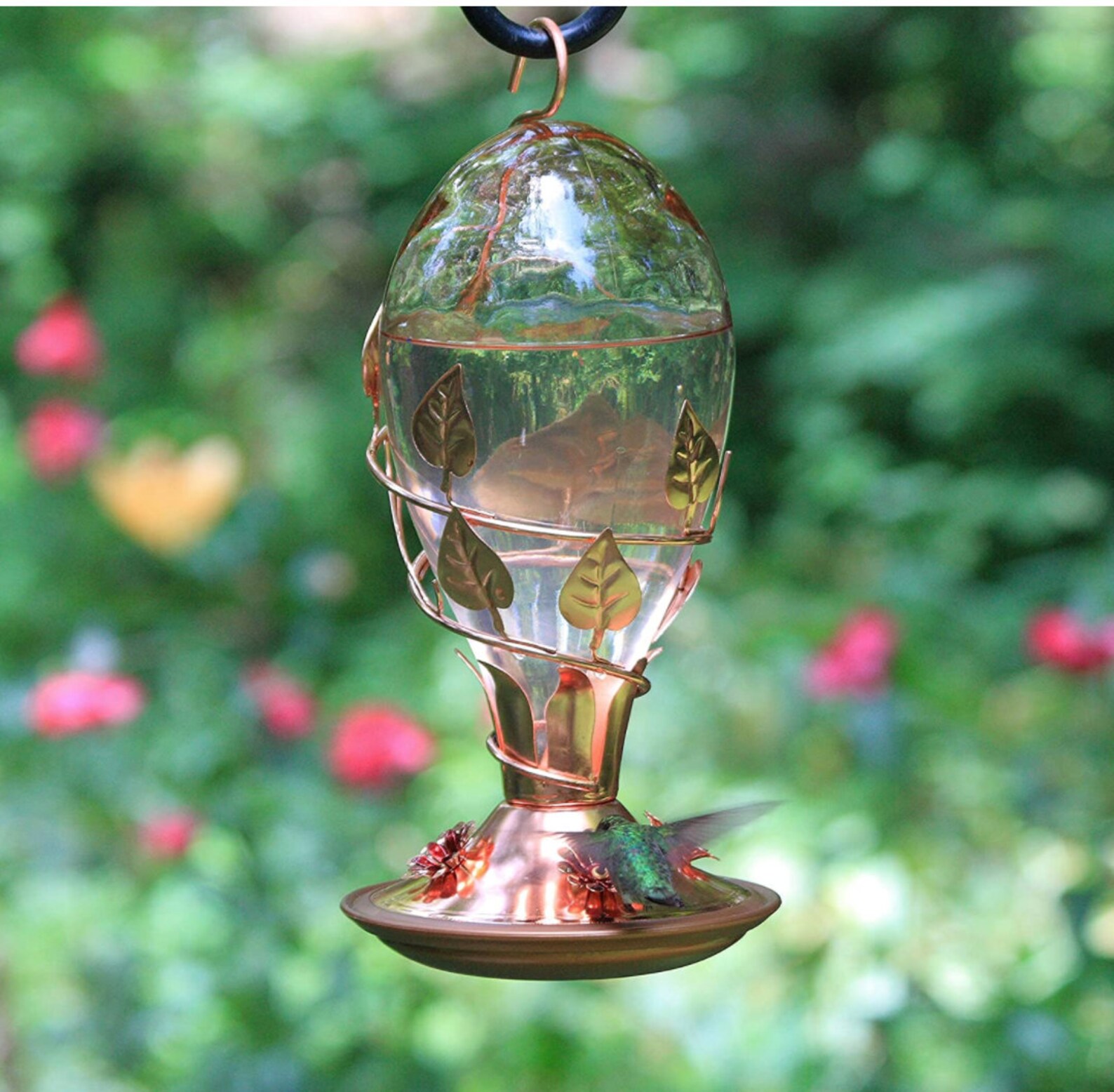 Copper Hummingbird Feeder Copper Humming Bird Feeder Etsy