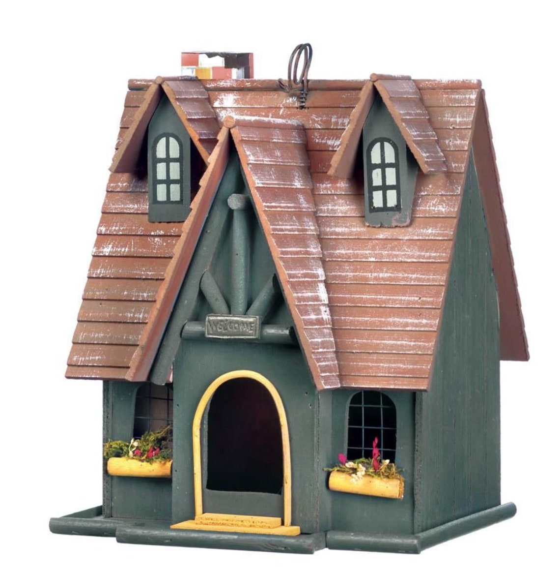 Cottage Bird House Vintage Bird House Home Decor Gift Etsy