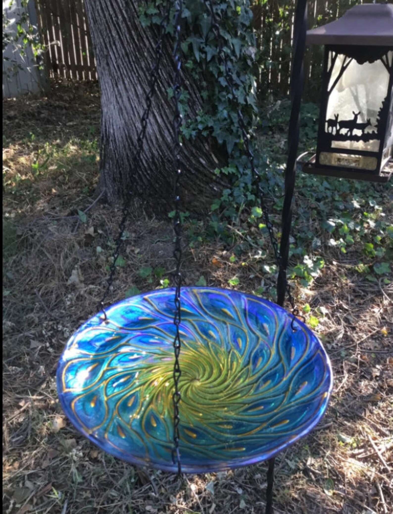 Hanging Bird Bath Bird Feeder Birdbath for the Outdoors Etsy